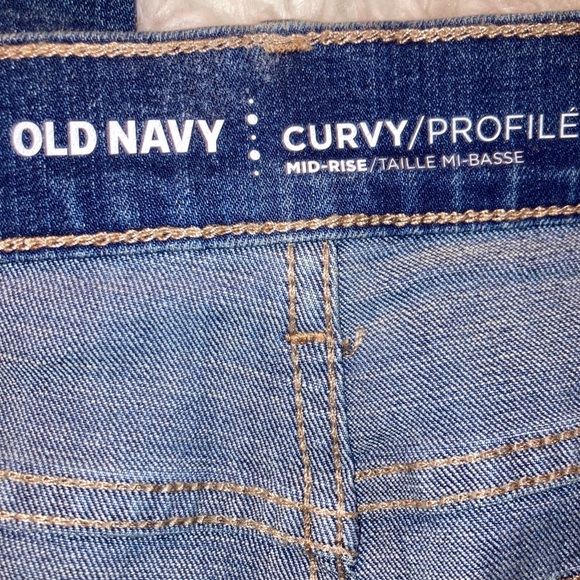 nwt OLD NAVY Curvy Profile BOOT CUT Mid Rise STRETCH Jeans Women's sz 12 TALL - Picture 5 of 14
